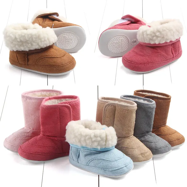 Suede cotton baby walking shoes baby soft soled shoes