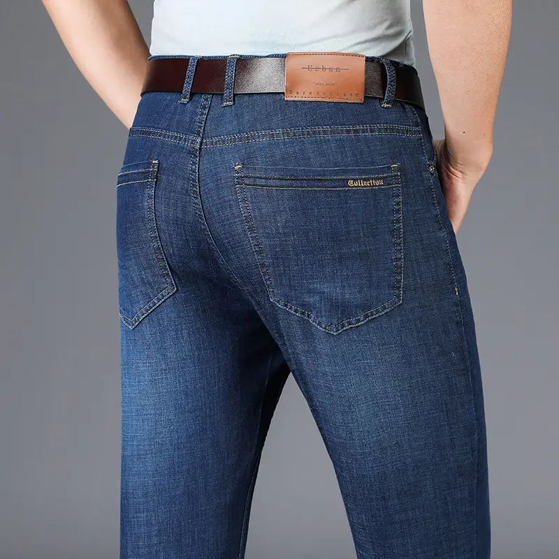 Stretch straight casual men's pants
