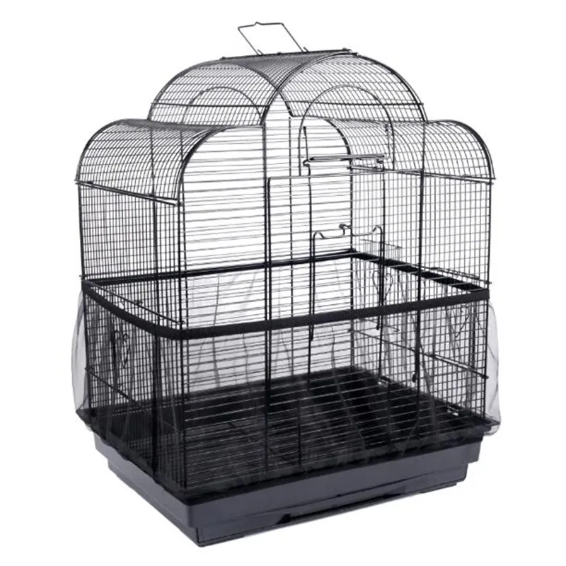 Mesh bird cage covers dust-proof bird cage - Black