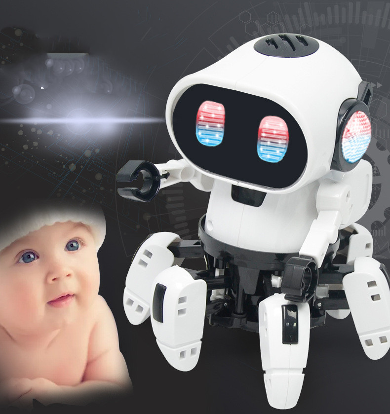 Robot marcheur hexapode électrique pour enfant — Jouet 14×14×16 cm 3