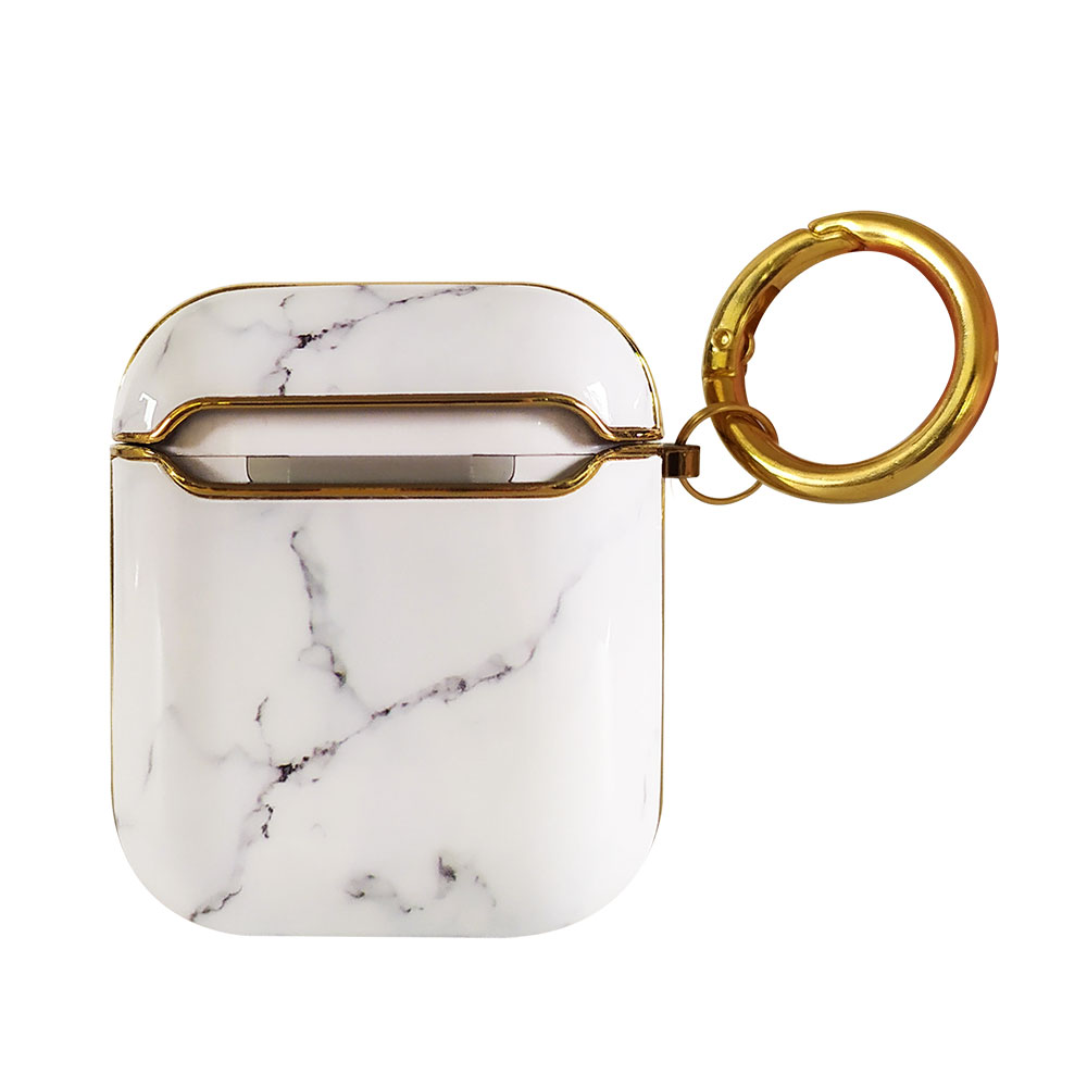 Compatible with Apple, Plating TPU Marble Pattern Soft Shell AirPods Cover - Image 6