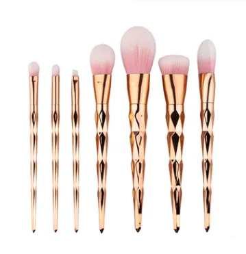 7 makeup brushes, makeup tools, diamond makeup brush foundation brush Pink - Shop at LoveMi