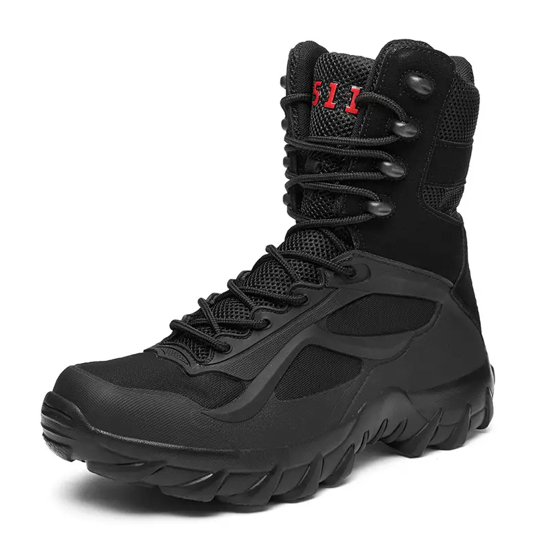 Large size high-top military boots