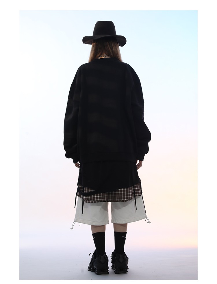 Digital HD metallic printed sweatshirt