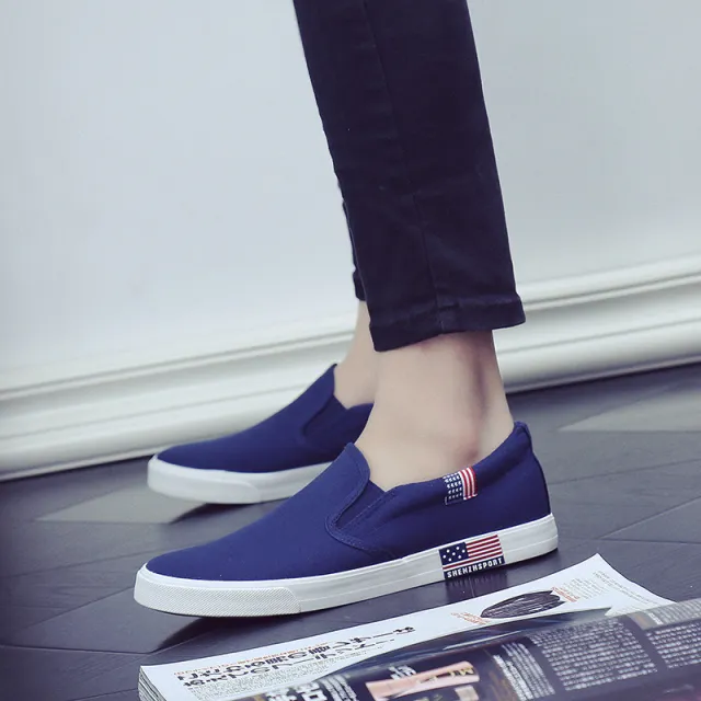 One step canvas shoes Blue - Shop at LoveMi