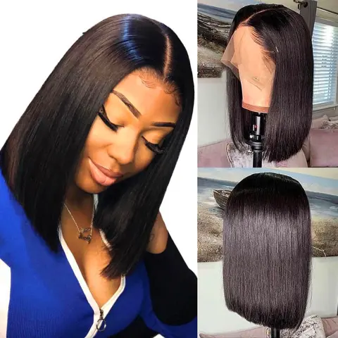 Straight Human Hair Wigs13 * 4 Brazilian