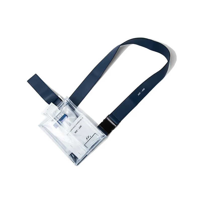 Transparent bag printed shoulder strap - Transparent