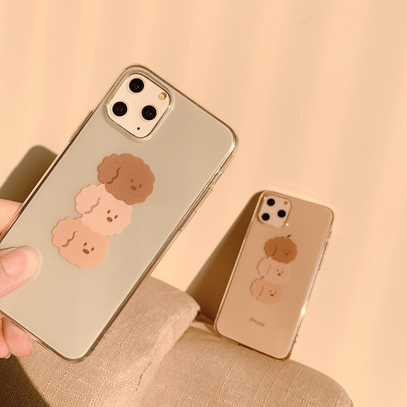 Simple frosted pattern silicone phone case