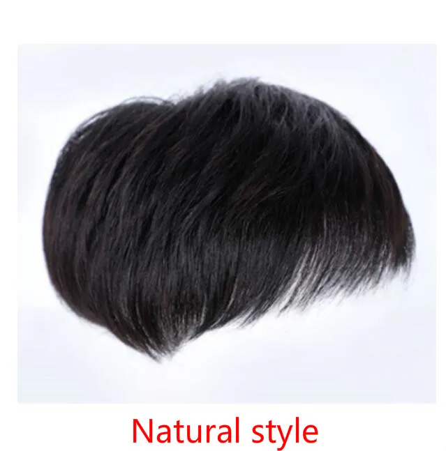 Men's natural wig - Black