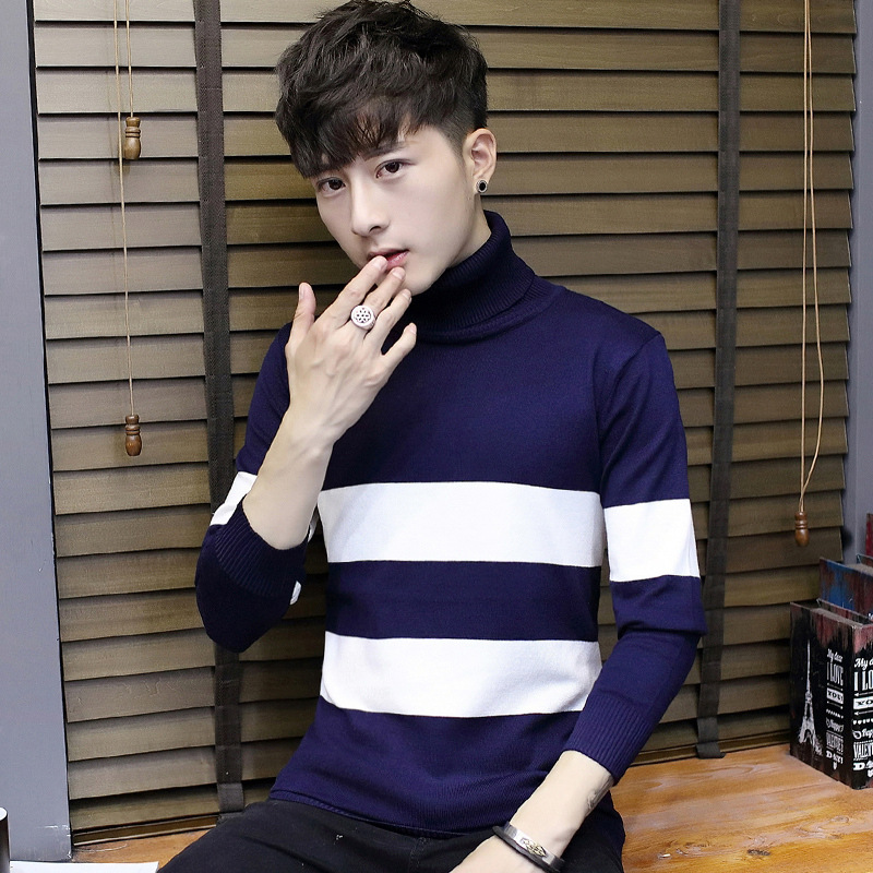 Teenagers plus velvet padded turtleneck sweater in Blue