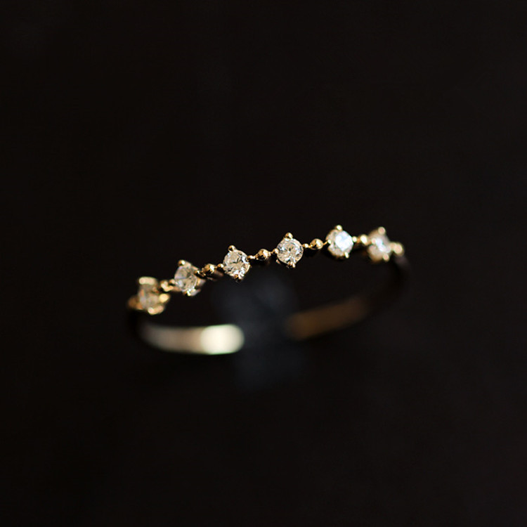Super Beautiful Broken Zirconium Diamond Ring