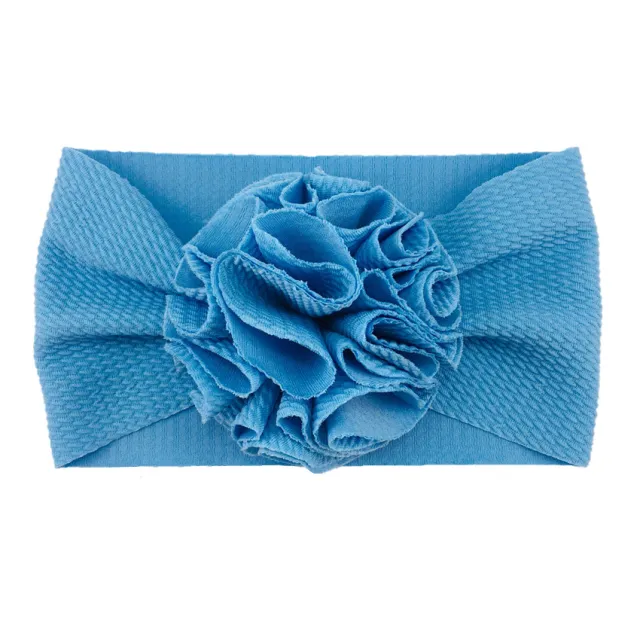 Twill bubble flower headband Blue - Shop at LoveMi