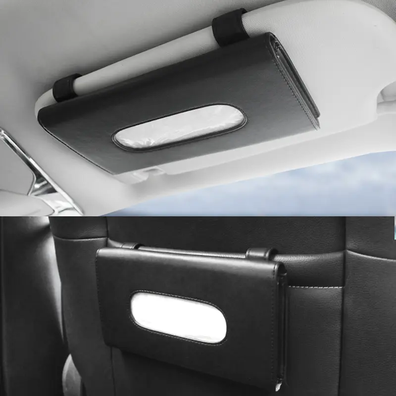In-car sunroof sun visor hanging type drawer napkin