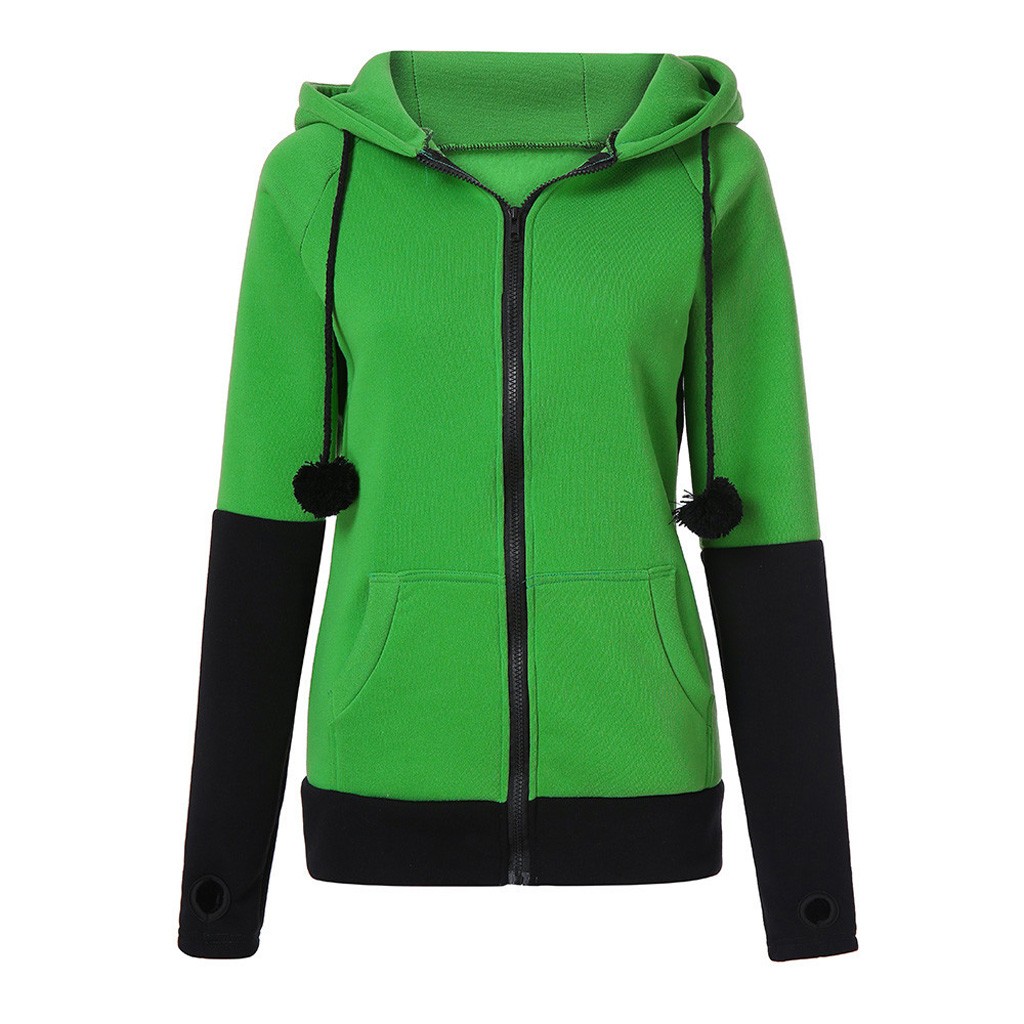 Multicolor patchwork ears cute sweater