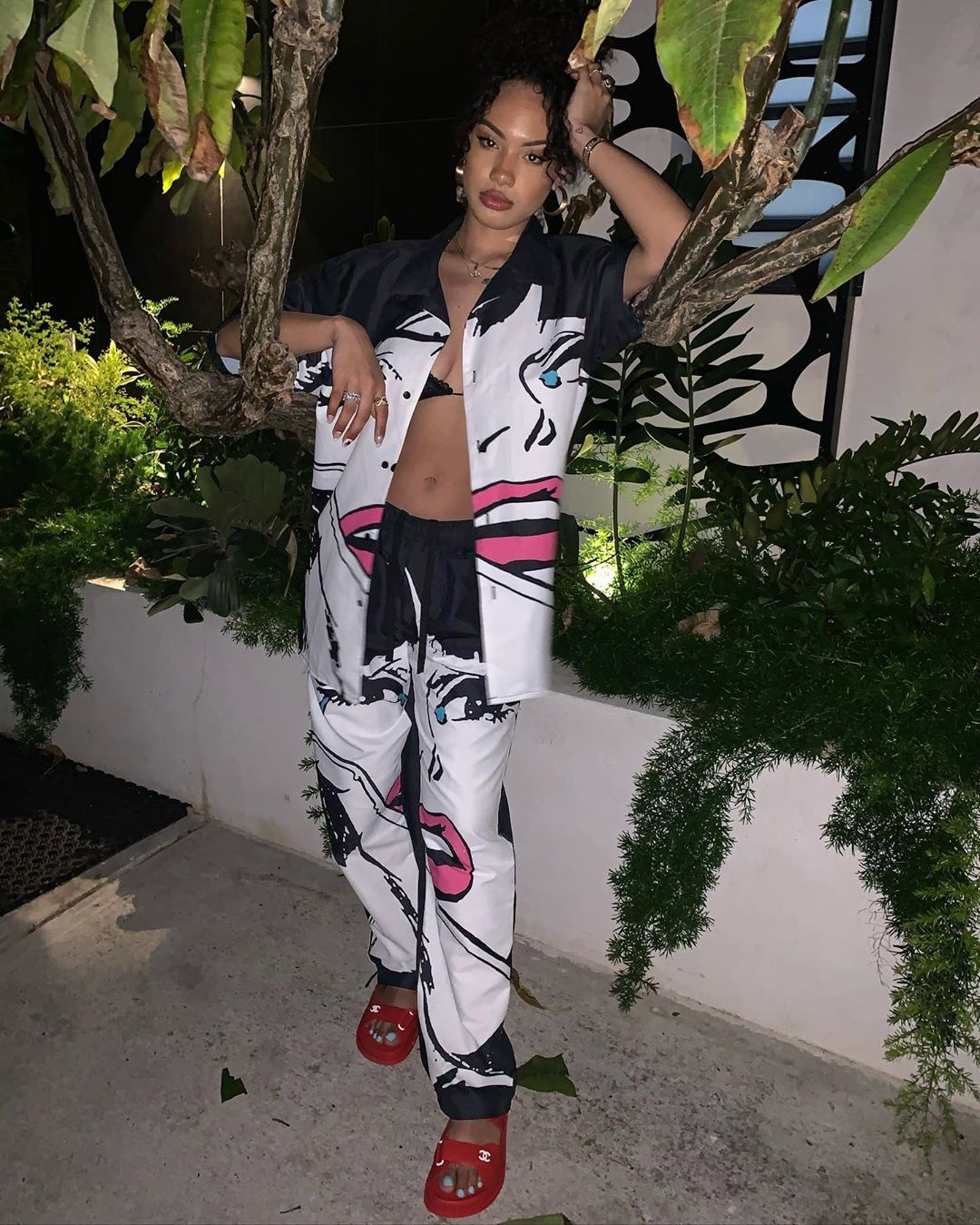 Positioning printing two-piece set