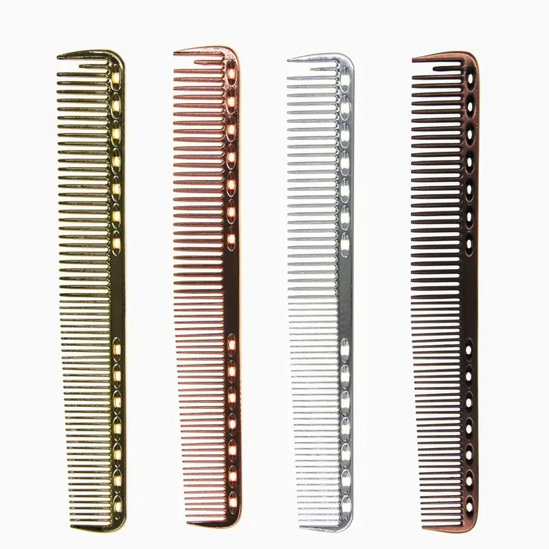 Space Aluminum Haircut Comb High-grade Metal