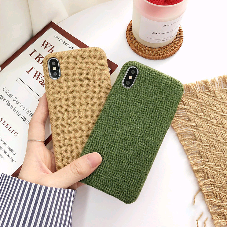 Compatible with Apple, Simple mobile phone case solid color 8p, iphonex soft cloth pattern iphone7plus female couple new 6 personality creative mobile phone shell - Image 7