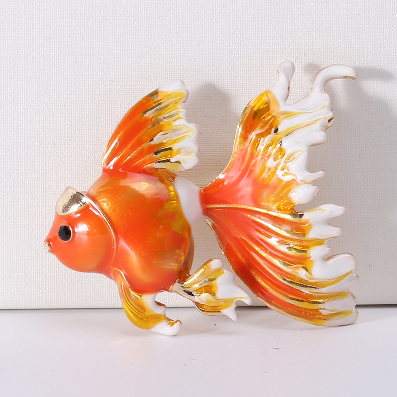 Alloy Goldfish Brooch, picture 2 of 3