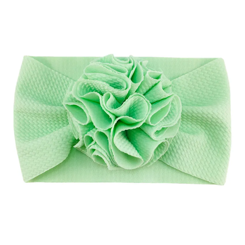 Twill bubble flower headband - Mint