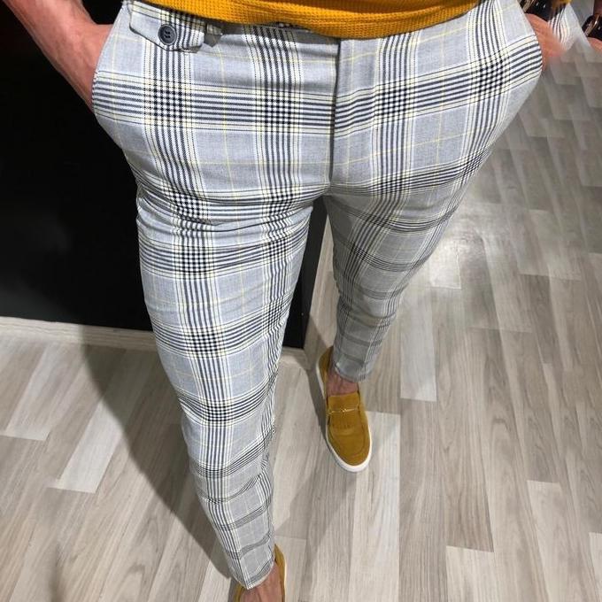 Men's Casual Plaid Fashion And Comfort Pants