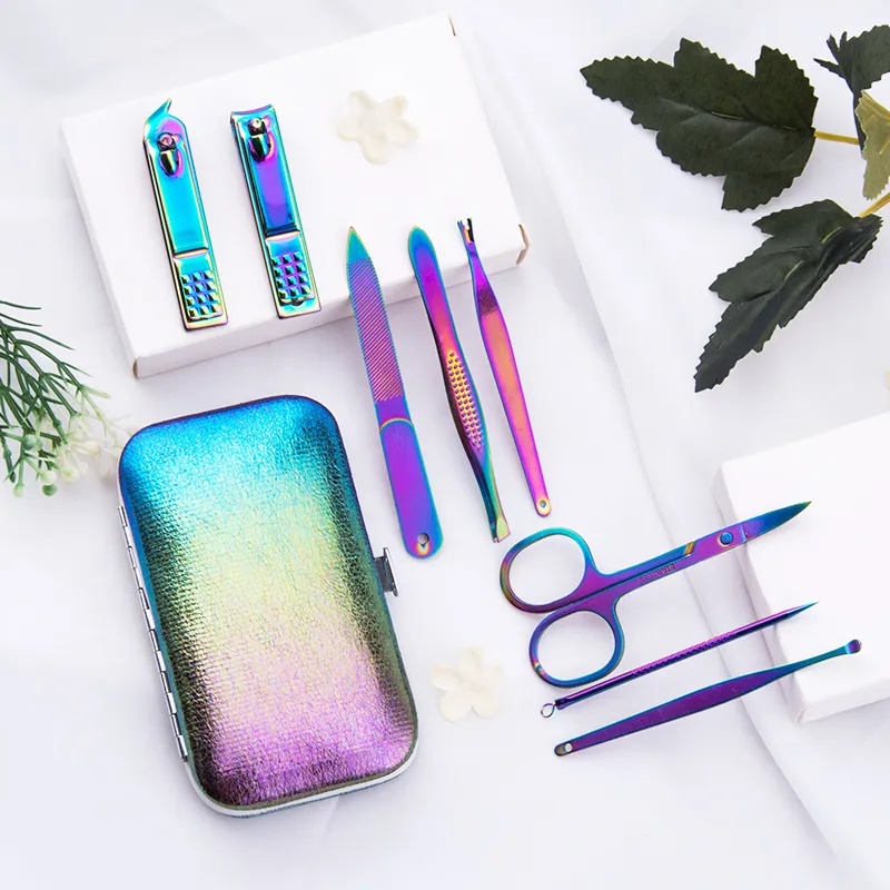 Nail clippers 8-piece nail clippers set nail tools - Colour