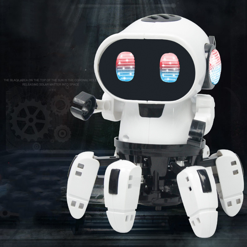 Robot marcheur hexapode électrique pour enfant — Jouet 14×14×16 cm 4