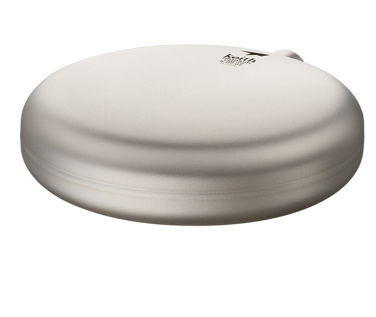 Outdoor portable round pure titanium hip flask