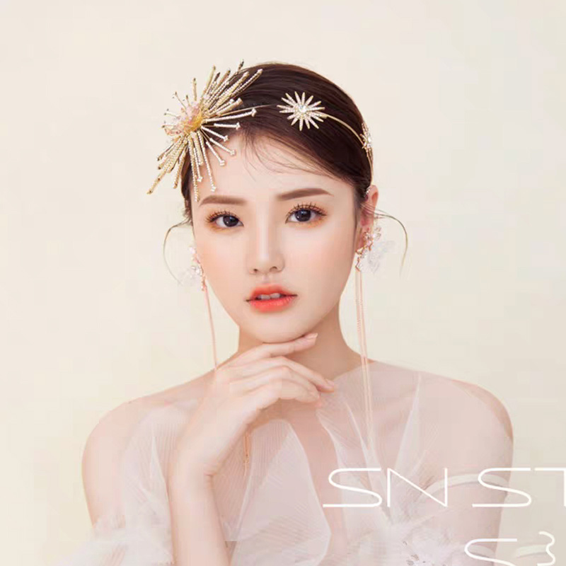 Bridal Rhinestone Headband Hairband Wedding Wedding Hair Accessories — foto 2