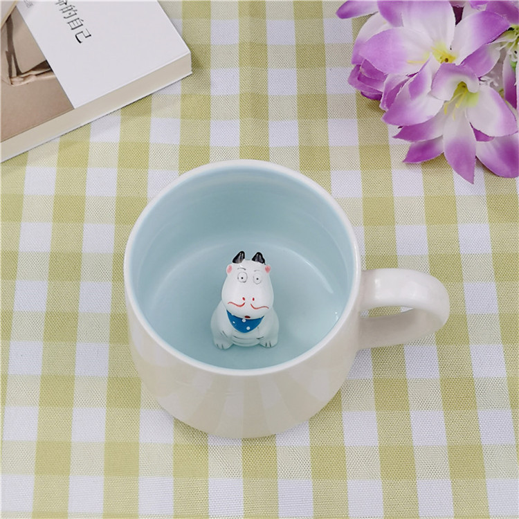 Animal cup in ceramic 3D cup