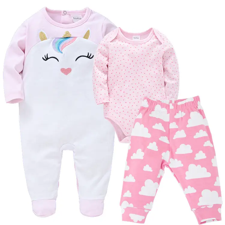 Three-piece Autumn And Winter One-piece Suit For Infants