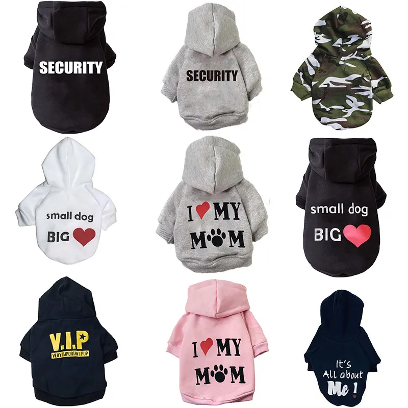 Fleece Security Pet Sweater with Hood Autumn and Winter