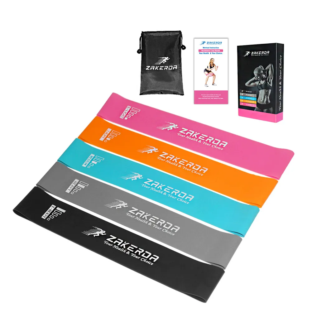 Yoga Resistance Rubber Bands Indoor Outdoor Fitness Equipment 0.35mm-1.1mm Pilates Sport Training Workout Elastic Bands – image 5
