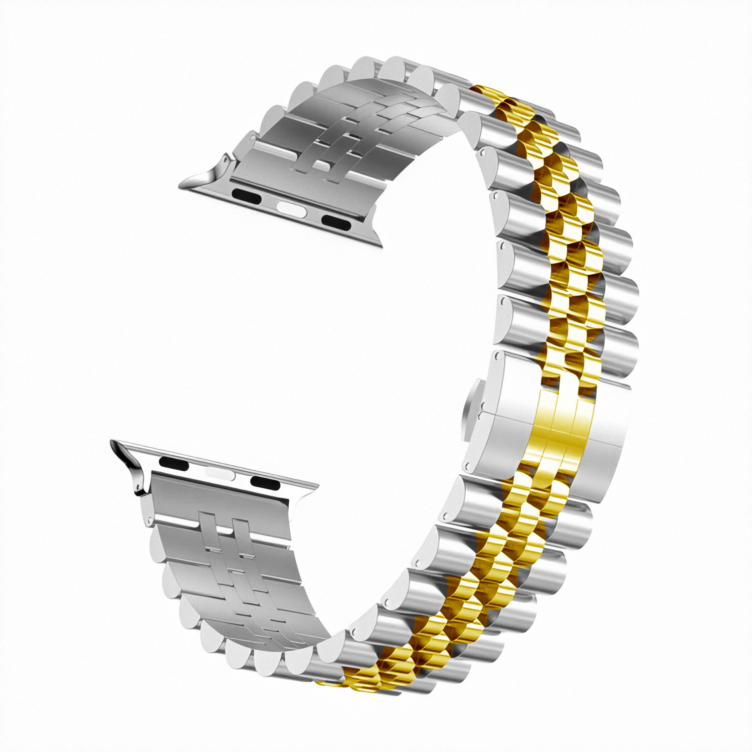 Compatible with Apple, Iwatch solid steel belt