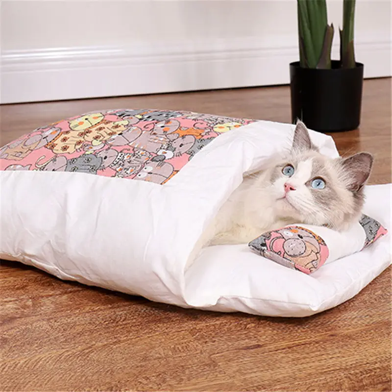 Winter Warm Cat Closed Removable And Washable