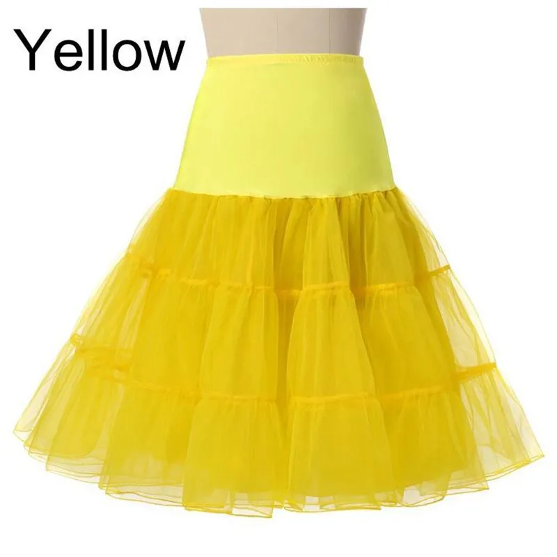 Boneless soft mesh skirt and petticoat - Yellow
