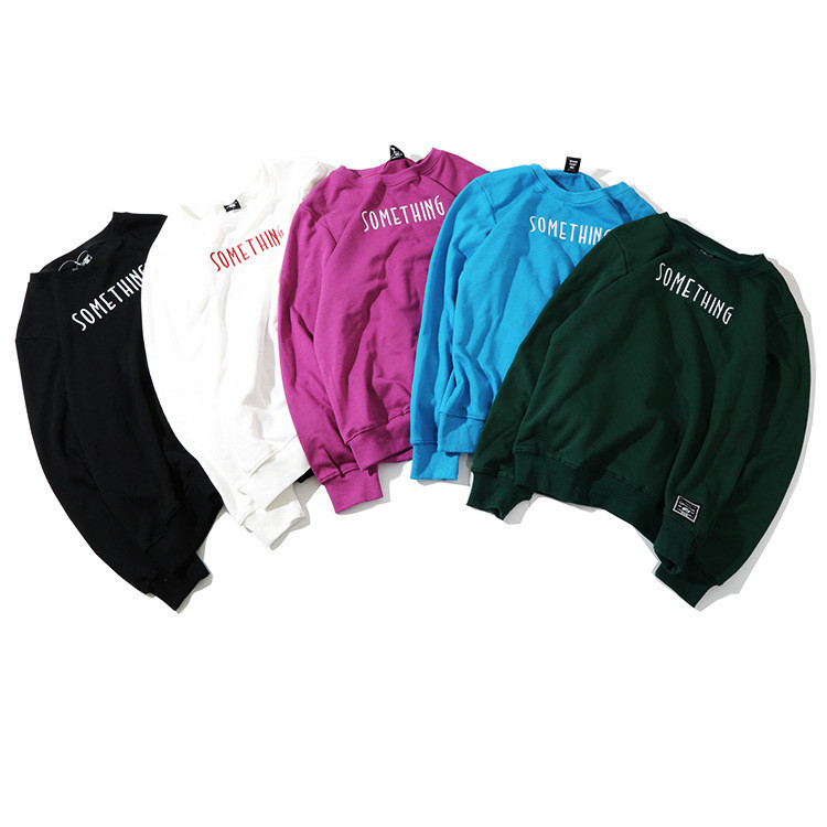 Letter round neck pullover