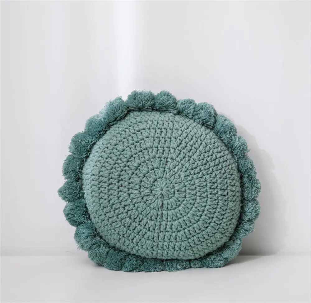 Round ball living room sofa pillow - Green