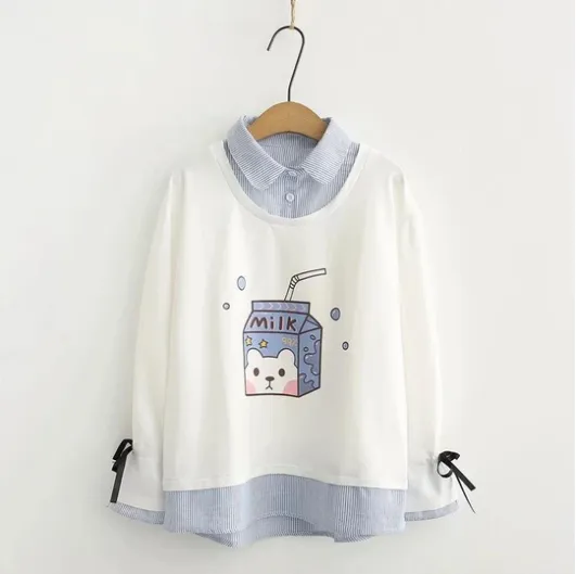Korean style new girl sweater White - Shop at LoveMi