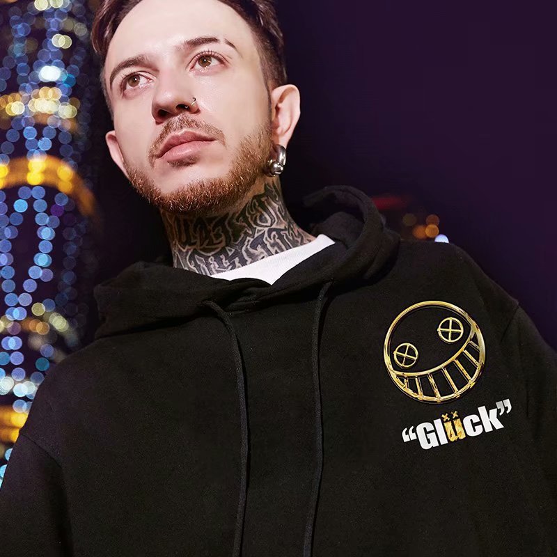 Devil plus cashmere sweater men's hooded pullover