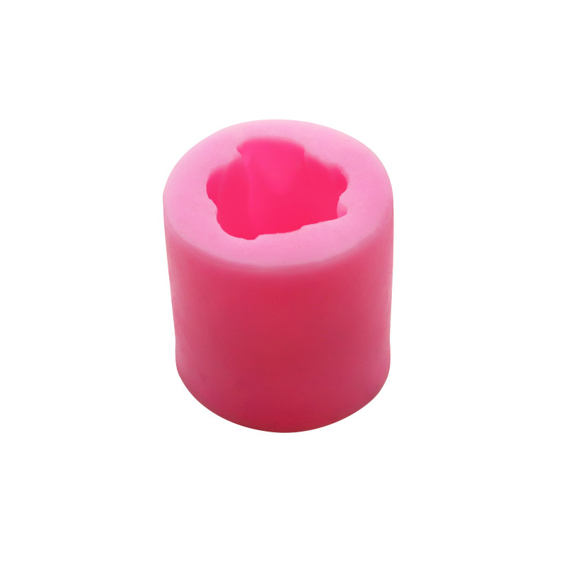 Three-dimensional rose fondant silicone mold