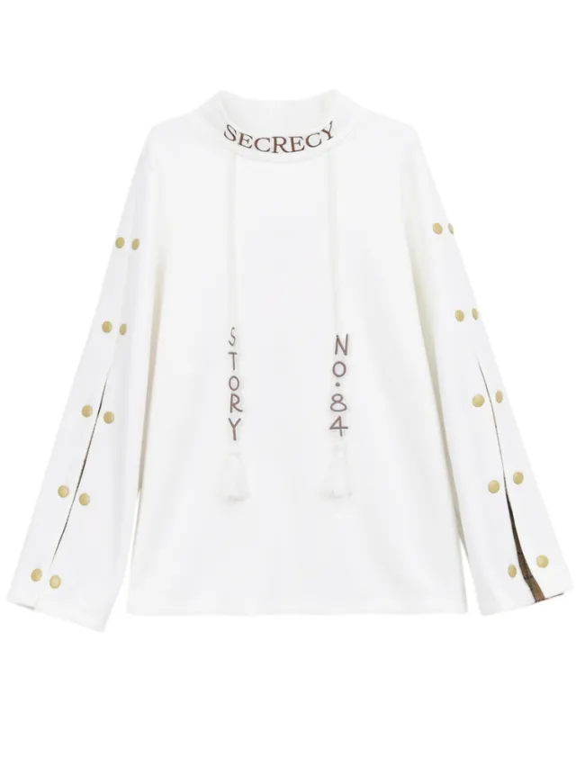 Loose Pullover of sanitary clothes White - Shop at LoveMi
