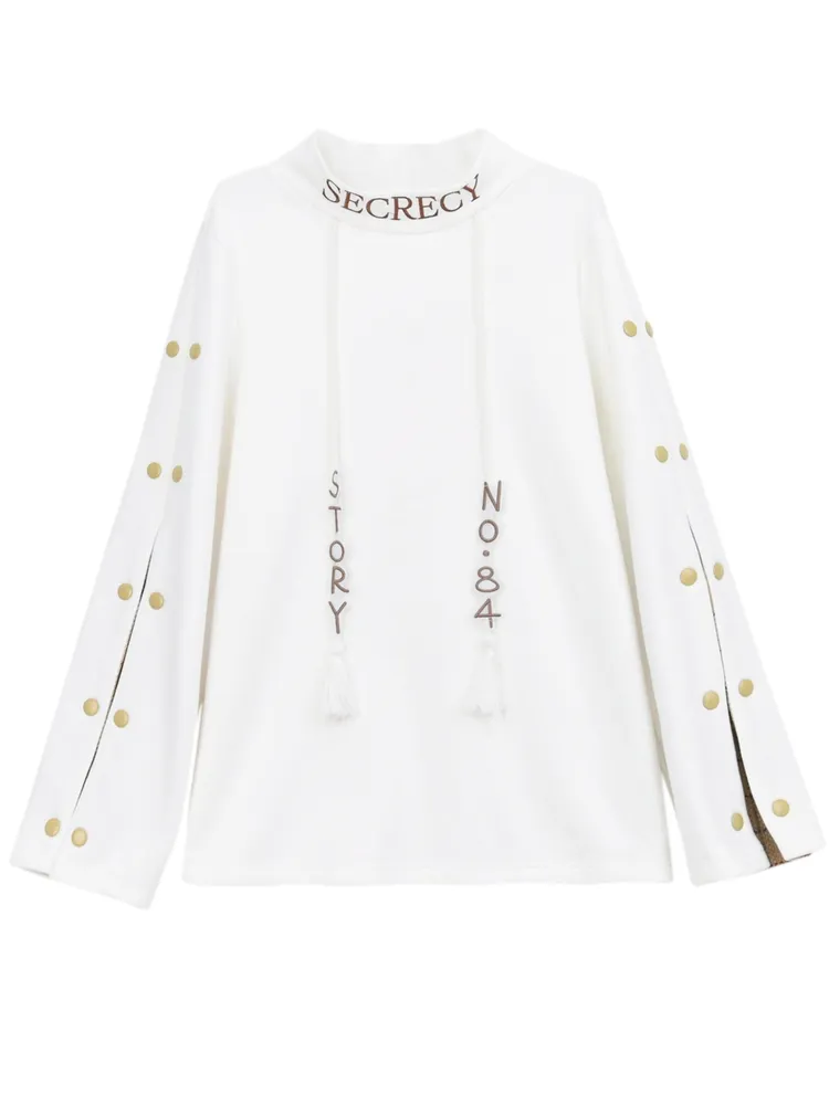 Loose Pullover of sanitary clothes - White
