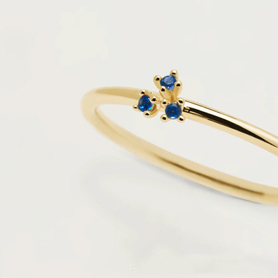 Zircon 14 gold personalized ring