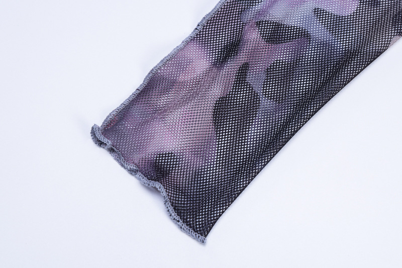 Camouflage long sleeve jumpsuit