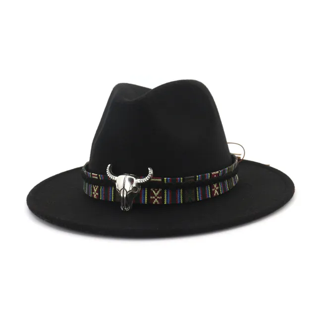 Woolen jazz top hat for ladies Black - Shop at LoveMi