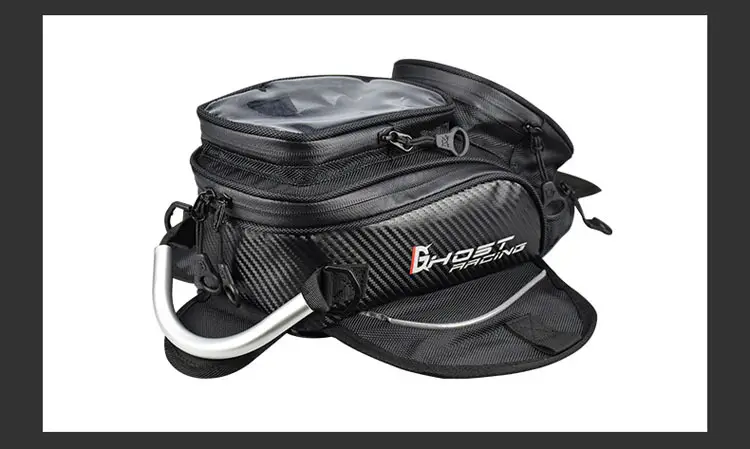 Motorcycle magnet touch dustproof shoulder bag