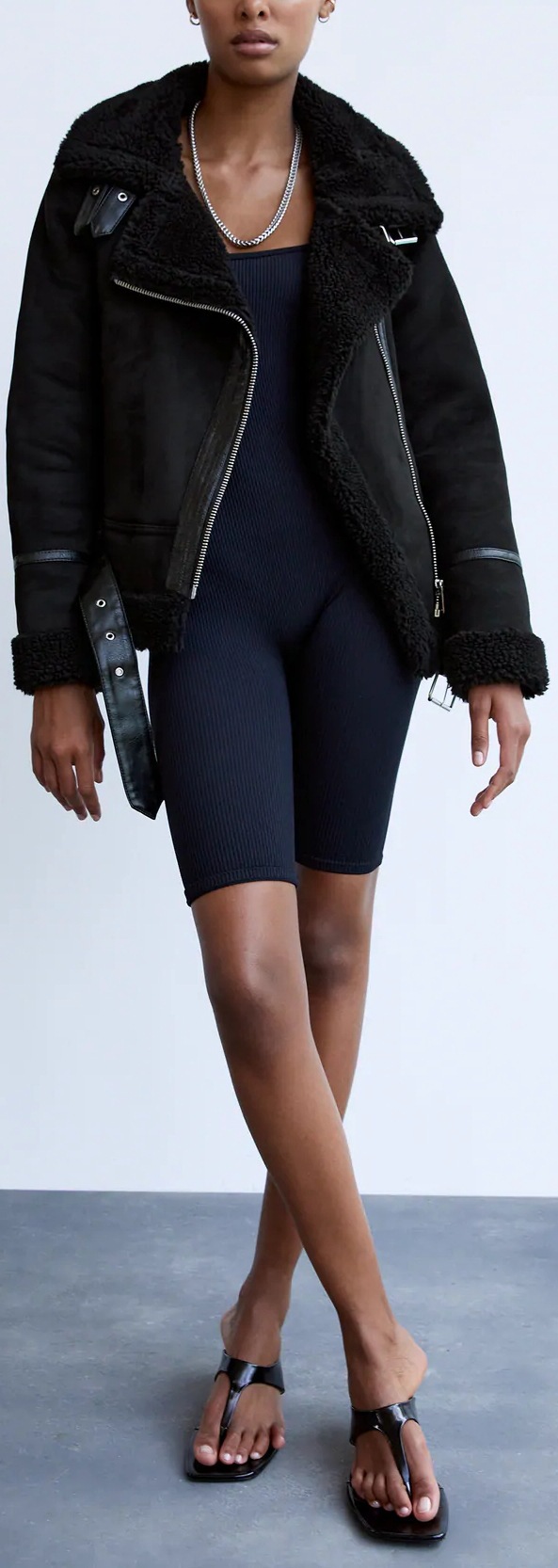 Leather velvet padded lint suit