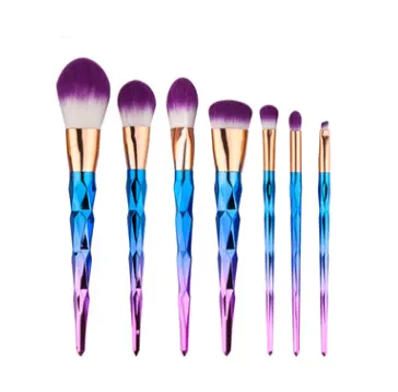 7 makeup brushes, tools, diamond brush foundation