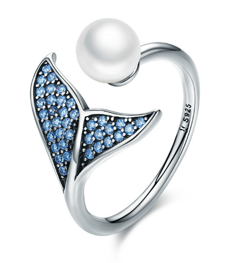 Mermaid Tail Silver Ring