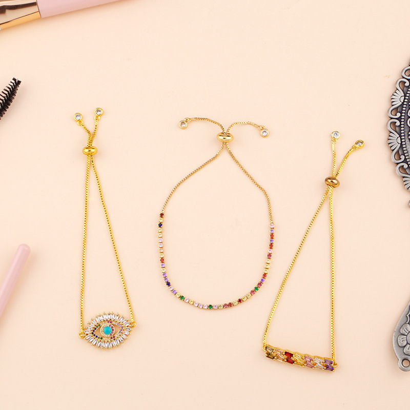 Zircon Bracelet Colored Crystal Bracelet